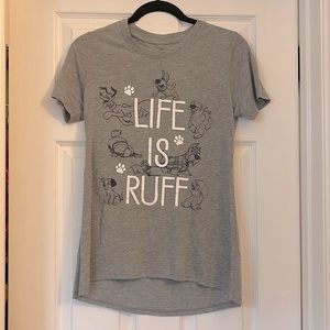 NWOT XS Life is Ruff Disney Shirt